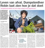 Dumpster Diven Rotterdam. Leven van afval.